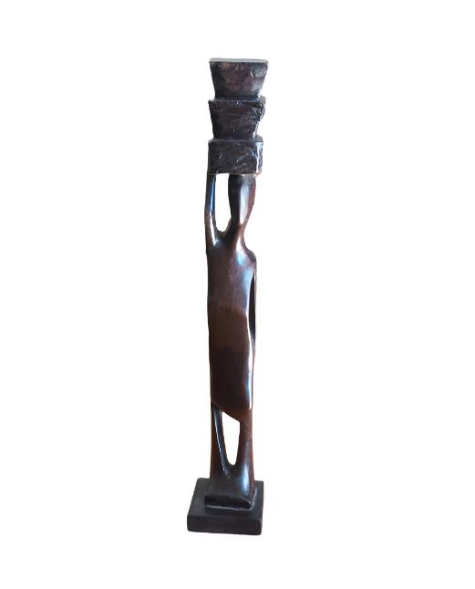 Wooden curving sculpture women n:2 (handmade)
